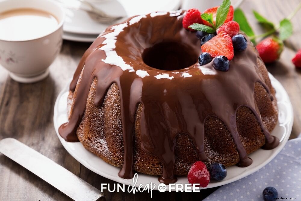 Schoko-Bundt-Kuchen – Das BESTE Rezept für eine behandelte Kuchenmischung! 