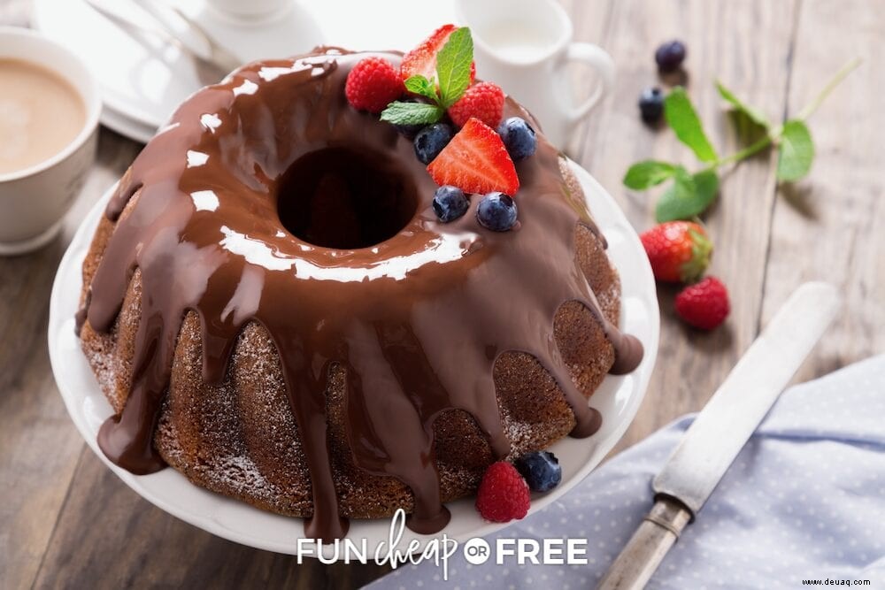 Schoko-Bundt-Kuchen – Das BESTE Rezept für eine behandelte Kuchenmischung! 