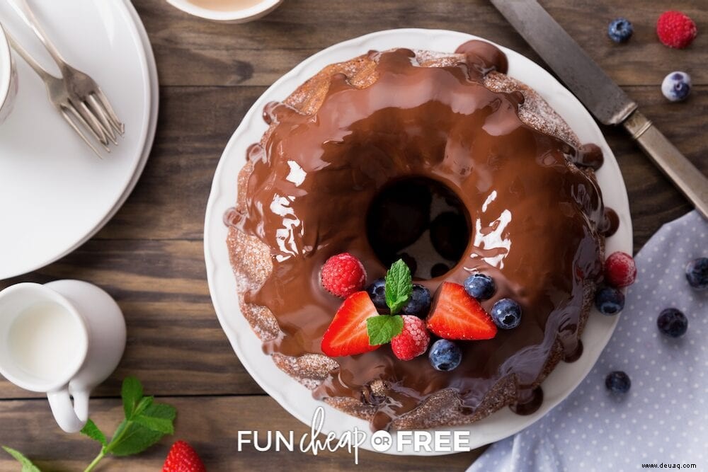 Schoko-Bundt-Kuchen – Das BESTE Rezept für eine behandelte Kuchenmischung! 