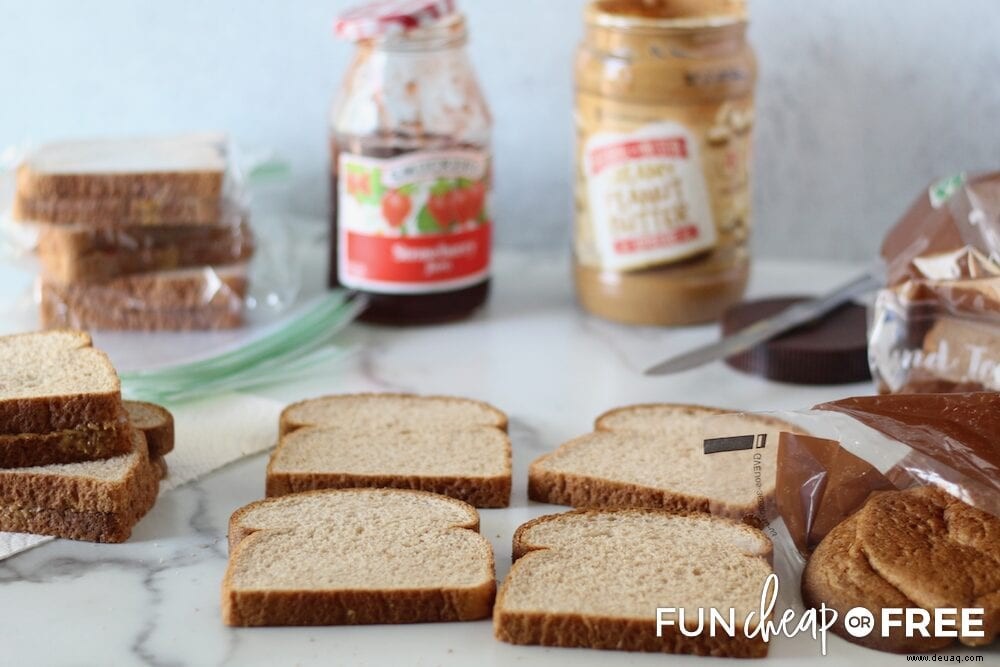 Gefriersandwich-Ideen für das Mittagessen 