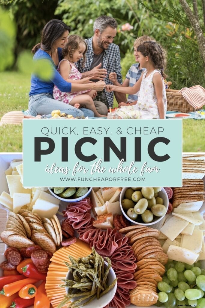 Schnelle, einfache und günstige Picknick-Ideen! 