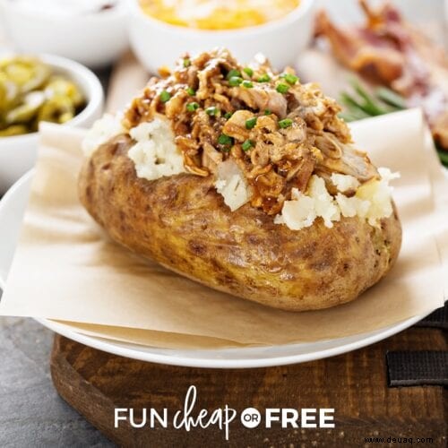 Easy Baked Potato Bar + Crock Pot Ofenkartoffeln! 