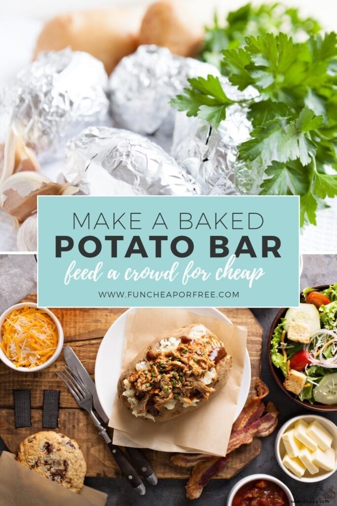 Easy Baked Potato Bar + Crock Pot Ofenkartoffeln! 