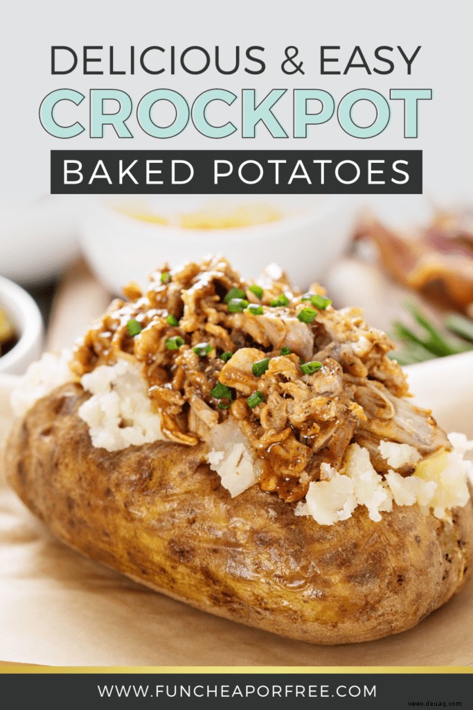 Easy Baked Potato Bar + Crock Pot Ofenkartoffeln! 