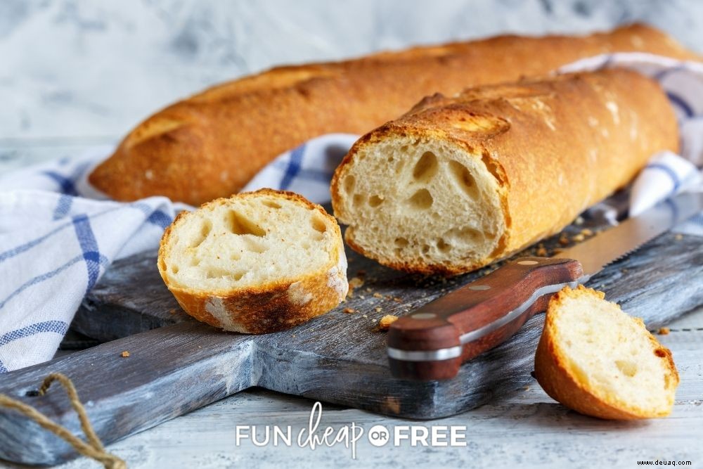 Einfaches Rezept für französisches Brot, das Sie immer wieder machen möchten! 