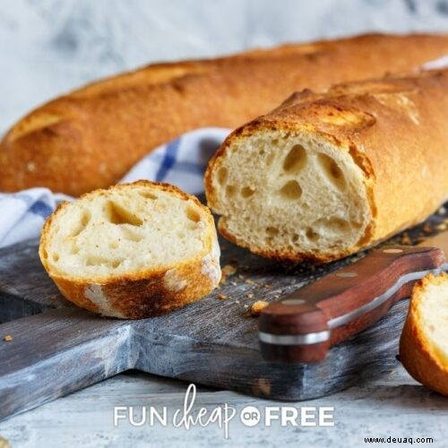 Einfaches Rezept für französisches Brot, das Sie immer wieder machen möchten! 