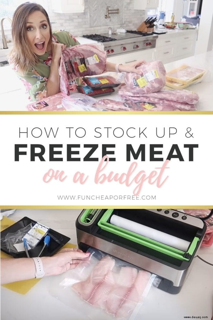 Wie man sich mit einem Budget eindeckt + Tipps zum Einfrieren und Lagern von Fleisch 