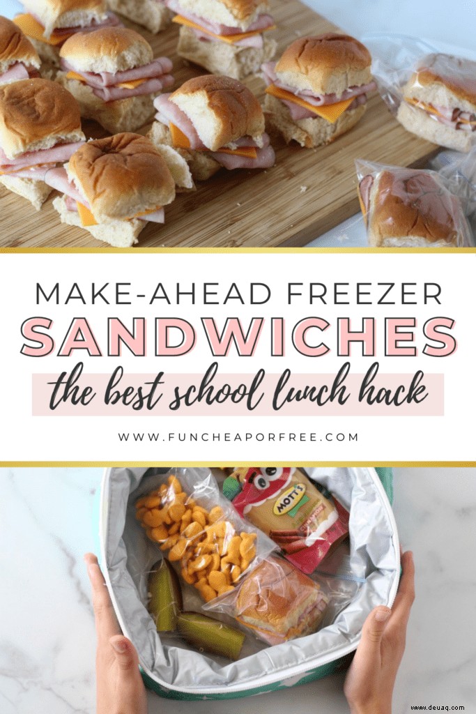 Gefrorene Sandwiches – Günstige und einfache Zubereitung von Mittagessen! 