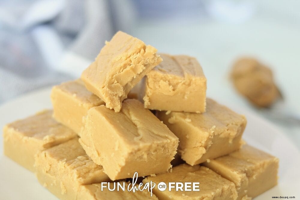 Supergünstiges und einfaches Erdnussbutter-Fudge-Rezept 