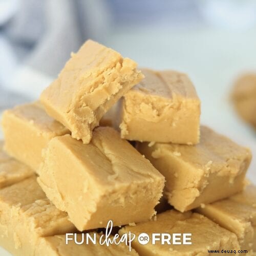 Supergünstiges und einfaches Erdnussbutter-Fudge-Rezept 