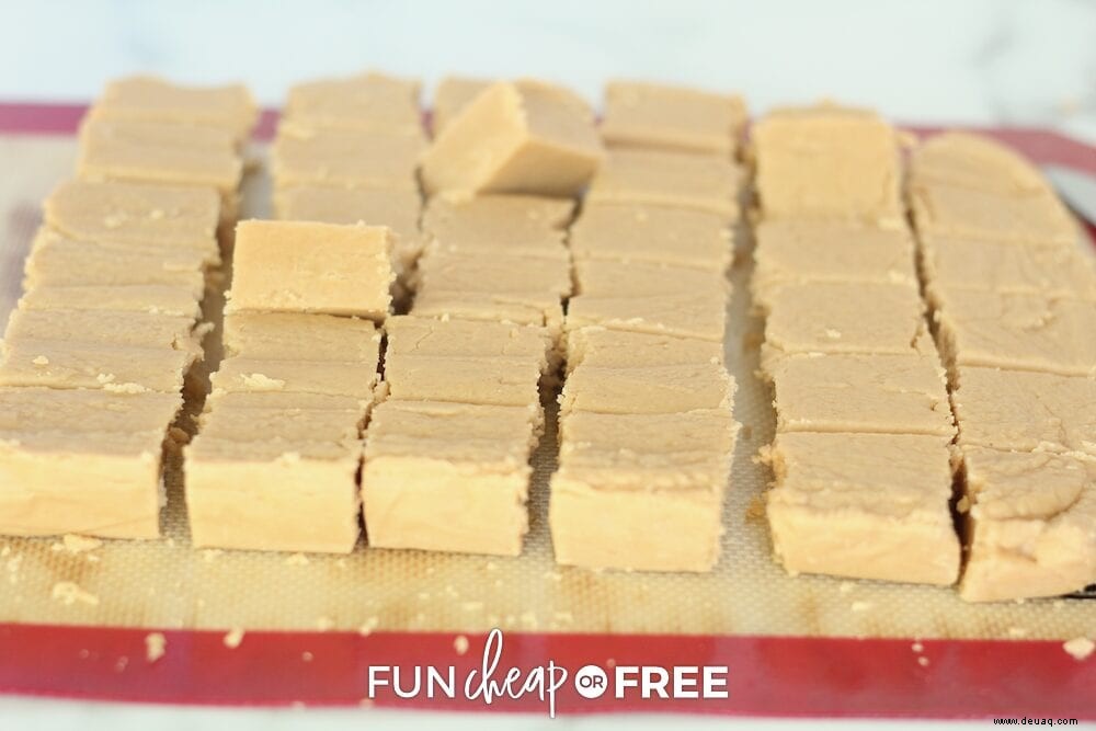 Supergünstiges und einfaches Erdnussbutter-Fudge-Rezept 