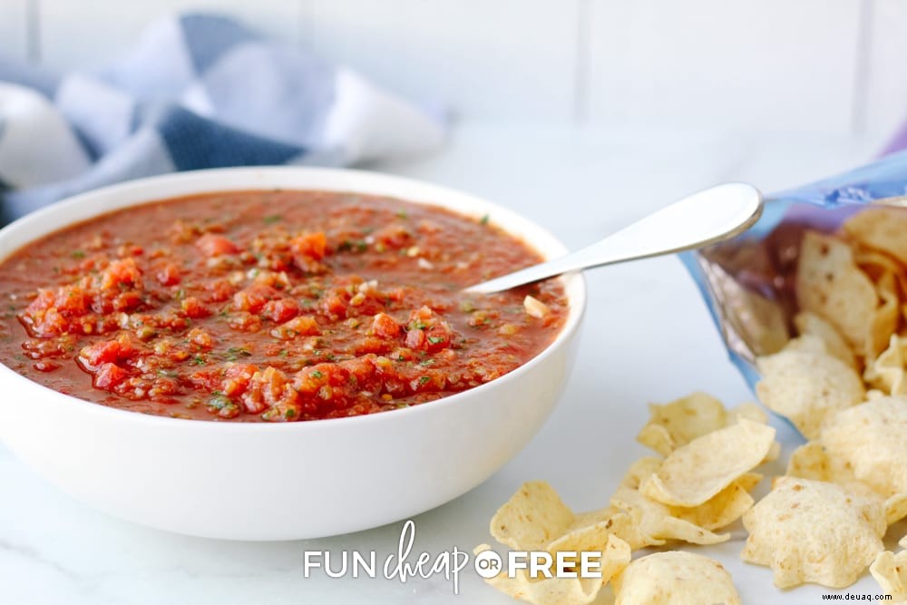 Das beste hausgemachte Salsa-Rezept mit einem Mixer! 