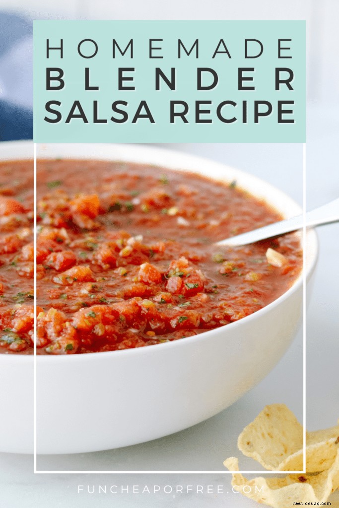 Das beste hausgemachte Salsa-Rezept mit einem Mixer! 