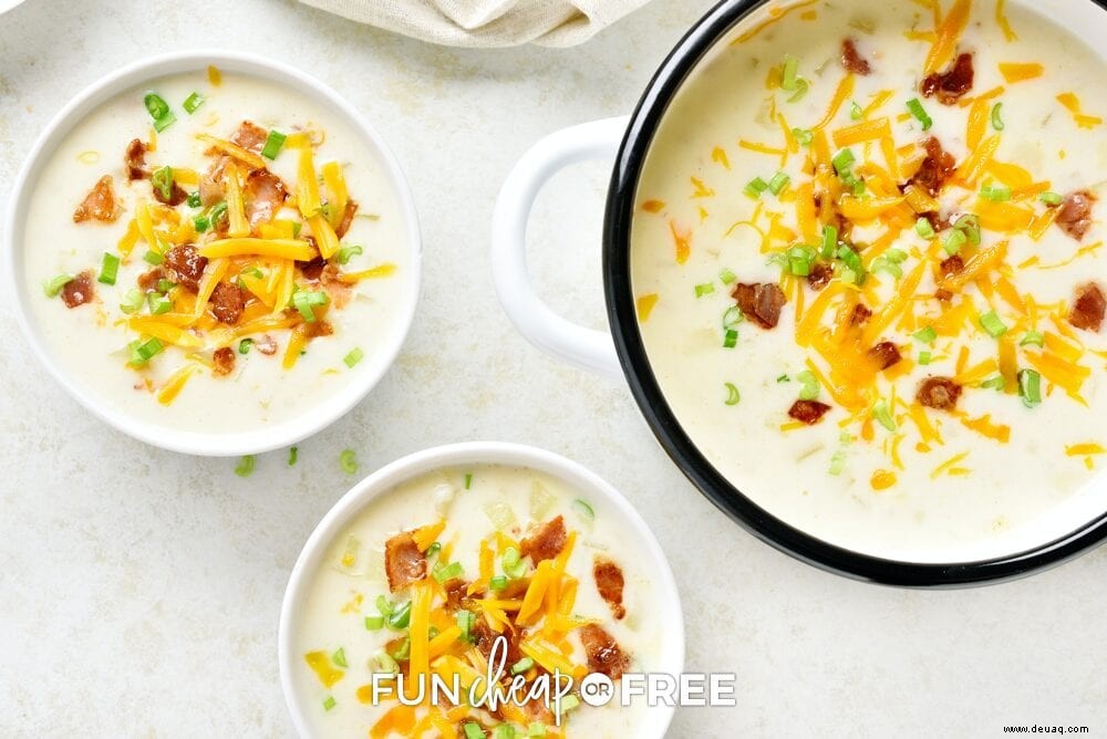 Loaded Baked Potato Soup Recipe – Eine einfache Gefriermahlzeit! 