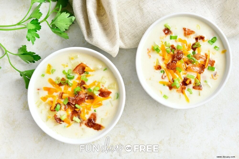 Loaded Baked Potato Soup Recipe – Eine einfache Gefriermahlzeit! 