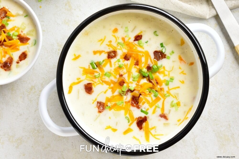 Loaded Baked Potato Soup Recipe – Eine einfache Gefriermahlzeit! 