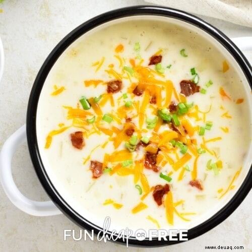 Loaded Baked Potato Soup Recipe – Eine einfache Gefriermahlzeit! 