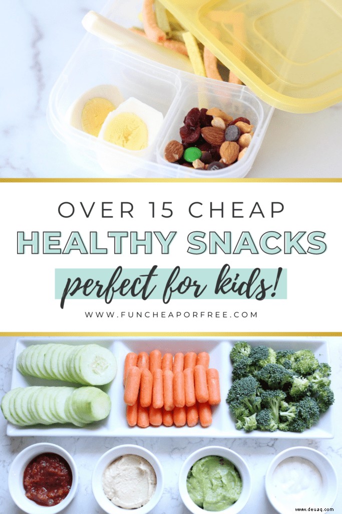 Gesunde Snacks für Kinder:Über 15 einfache, leckere Ideen zum Ausprobieren 