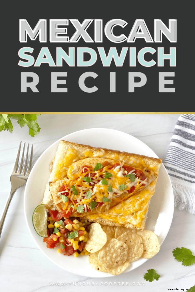 Ein super einfaches mexikanisches Sandwich-Rezept – perfekt für Hähnchenreste! 
