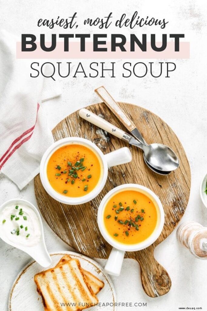 Butternut-Kürbis-Suppe:Die einfachste und erstaunlichste der Welt. Je. 