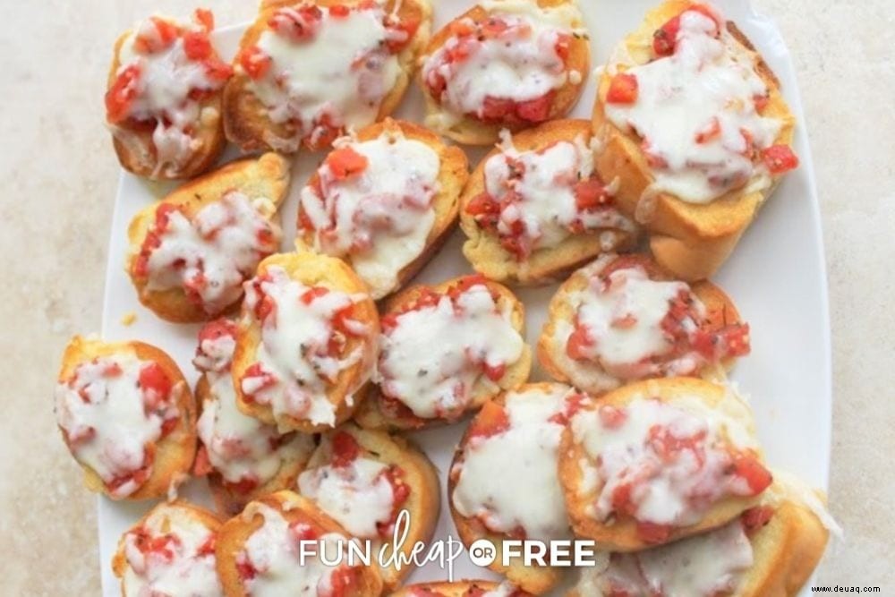 Schnelles und einfaches Bruschetta-Rezept:Fertig in 10 Minuten! 