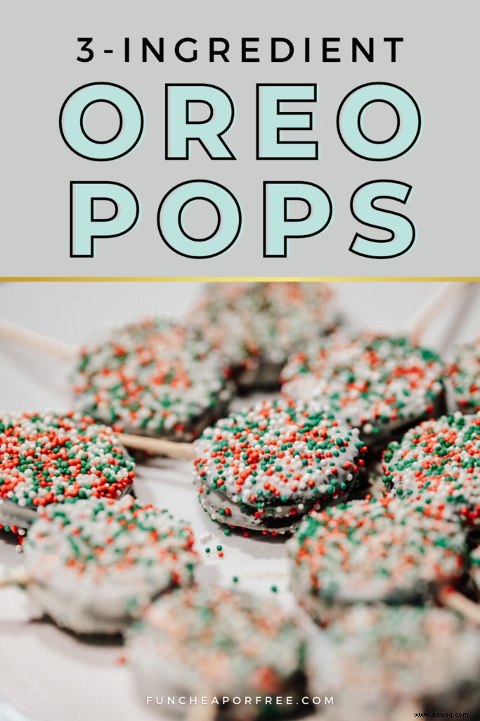 3-Zutaten-Oreo-Pops – Einfaches Feiertags- oder Partydessert! 