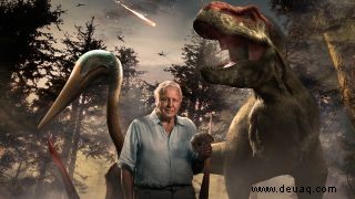 Der Kreide-Asteroid Armageddon entzündet Fernsehbildschirme in Dinosaur Apocalypse 