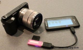 So übertragen Sie Kamerafotos auf ein Android-Telefon 