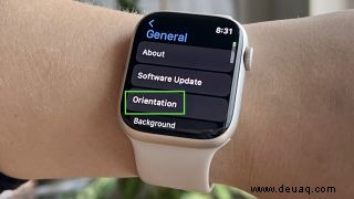 So ändern Sie die Ausrichtung Ihrer Apple Watch 