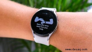 So verwenden Sie die Samsung Galaxy Watch 4, um die Körperzusammensetzung zu messen 