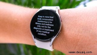 So verwenden Sie die Samsung Galaxy Watch 4, um die Körperzusammensetzung zu messen 