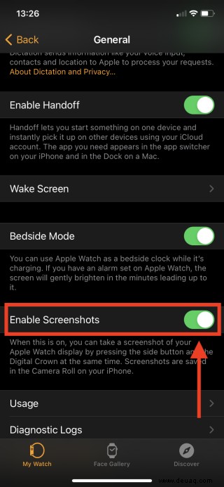 So erstellen Sie einen Screenshot auf der Apple Watch 