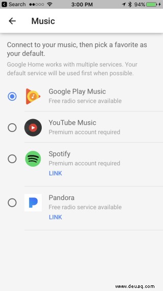 So verbinden Sie Google Home mit Spotify, Pandora und anderen Streaming-Musikdiensten 