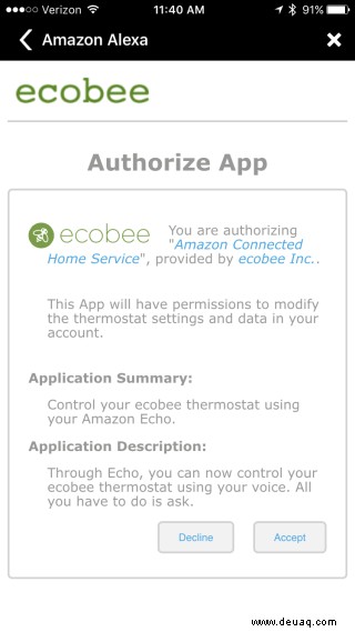 So verbinden Sie Ihren Ecobee 3 mit Amazon Echo 