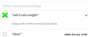 So sehen und löschen Sie Alexas-Aufzeichnungen von Ihnen 