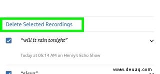 So sehen und löschen Sie Alexas-Aufzeichnungen von Ihnen 