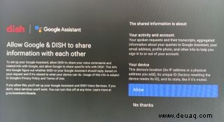 So steuern Sie Dish-TV-Boxen mit Google Assistant 