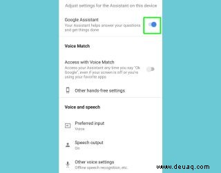 So deaktivieren Sie Google Assistant 