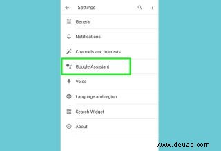 So deaktivieren Sie Google Assistant 