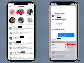 iOS 14:So pinnen Sie eine Konversation in der Nachrichten-App 