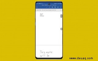 So transkribieren und exportieren Sie schriftliche Notizen auf dem Galaxy Note 10 