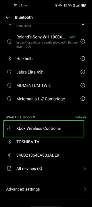 So verbinden Sie einen Xbox Wireless Controller mit Android 