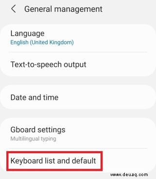 So ändern Sie die Tastatur auf Android 