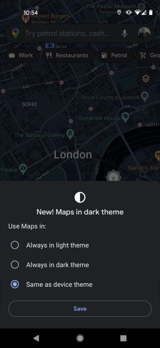 So aktivieren Sie den Dunkelmodus von Google Maps 
