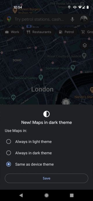 So aktivieren Sie den Dunkelmodus von Google Maps 