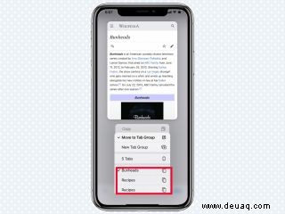 So verwenden Sie Tab-Gruppen in iOS 15 Safari 