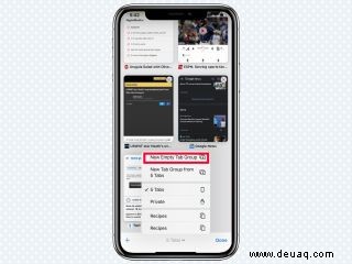 So verwenden Sie Tab-Gruppen in iOS 15 Safari 