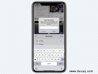 So verwenden Sie Tab-Gruppen in iOS 15 Safari 