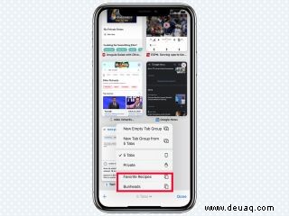 So verwenden Sie Tab-Gruppen in iOS 15 Safari 