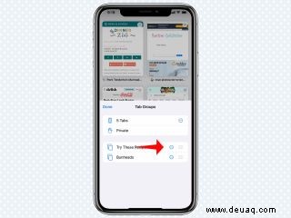 So verwenden Sie Tab-Gruppen in iOS 15 Safari 